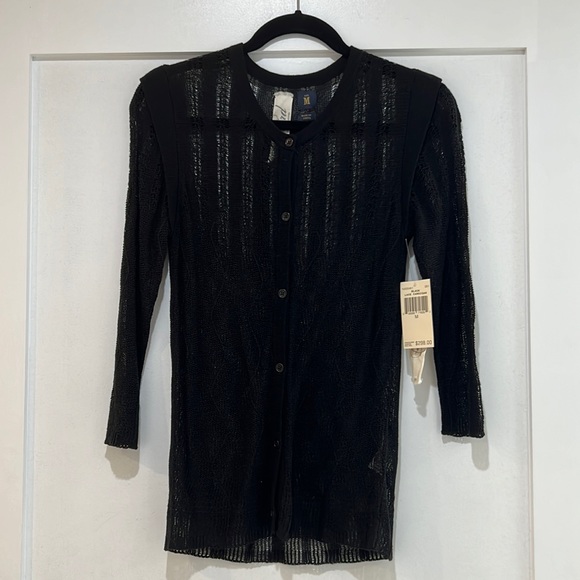 Super Rare Bird by Juicy Couture Black Lace Cardigan
